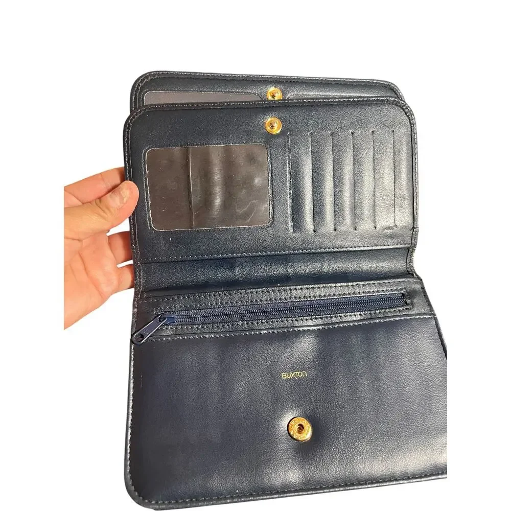 Buxton vtg navy